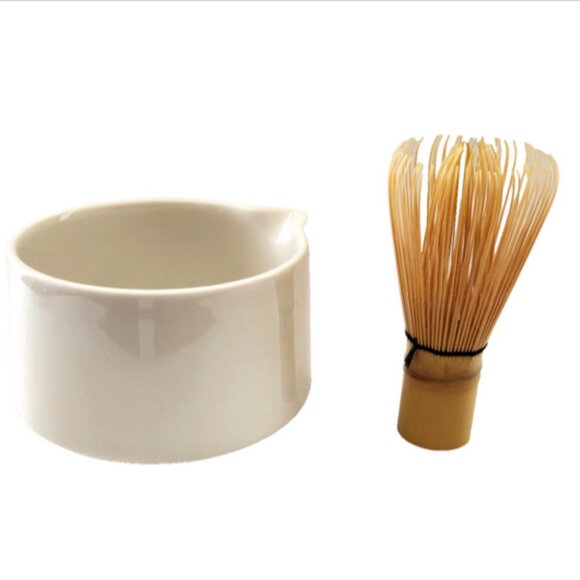 Teavana Ready Set Matcha Making Bowl & Bamboo Whisk NEW RARE Discontinued - Picture 2 of 6